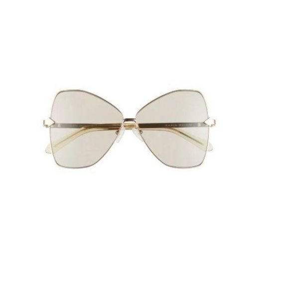 Karen Walker Gold Queen 60mm Butterfly Sunglasses_Never Worn main image 4